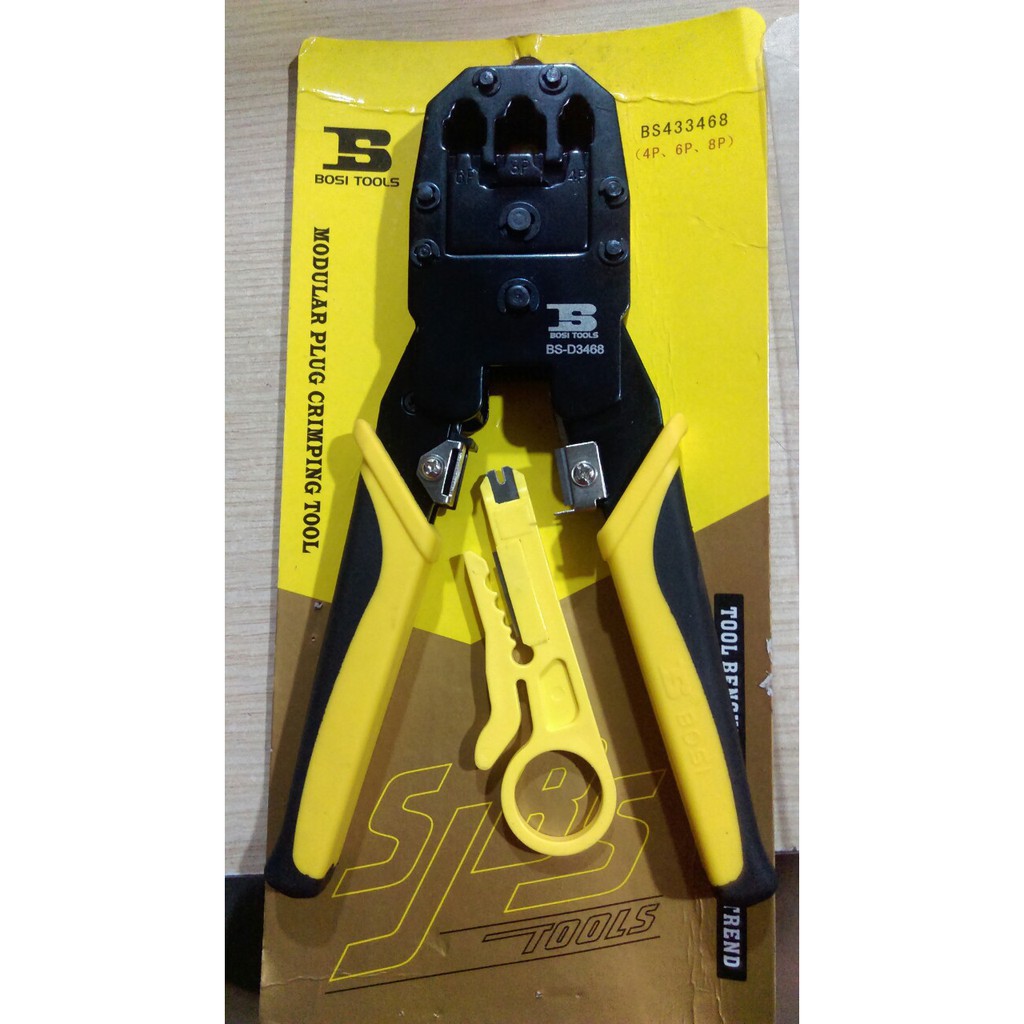 Kềm bấm mạng Bosi vàng- THIẾT KẾ ĐẸP, TUỔI THỌ CAO