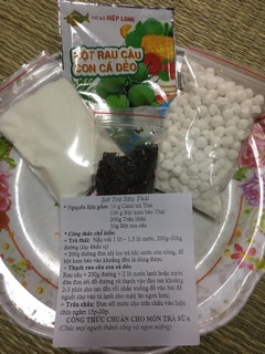 Sét làm trà sữa thái (có trân châu)