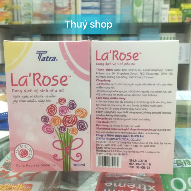 Dung dịch vệ sinh phụ nữ La'Rose