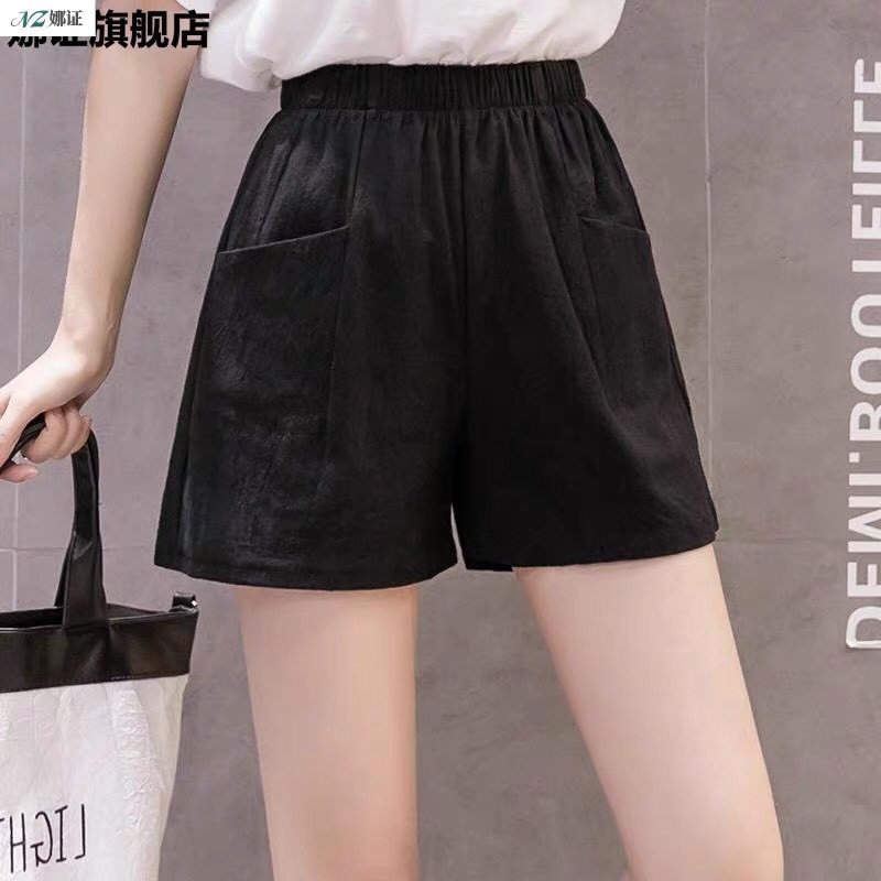 Quần Đùi Nữ Chất Đũi Phong Cách Hàn Quốc