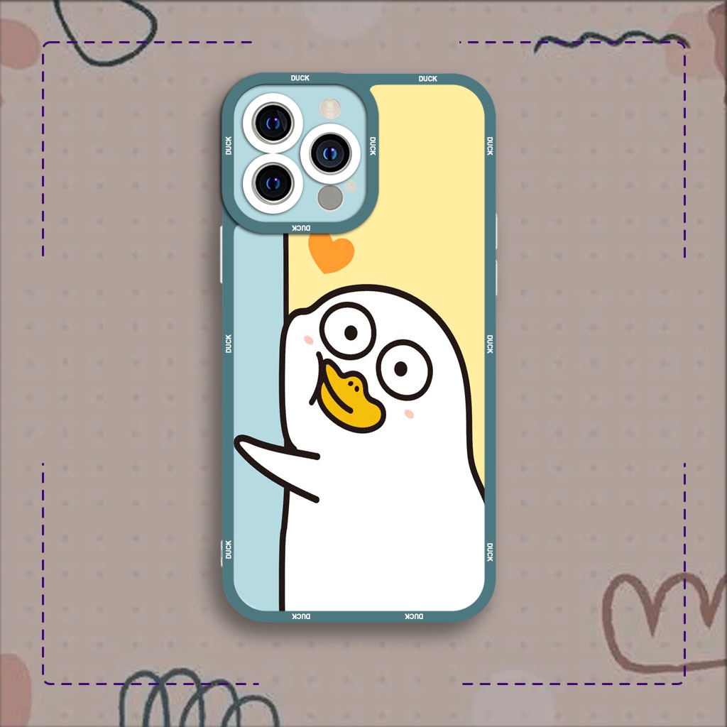 Ốp lưng iphone cạnh vuông JM CASE Vịt Tiểu Lưu biểu cảm dễ thương 6plus/6s/6splus/7/7plus/8/8plus/x/xs/11/12/pro/max/plu