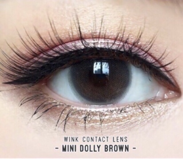Lens mắt nâu Dolly Brown có cận (0-6.5 độ)