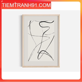 Tranh in cao cấp | Tranh nghệ thuật trừu tượng - Neutral Abstract Art Print, Shape Abstract Art 01