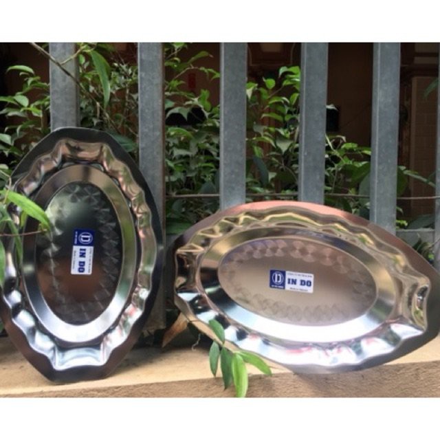 🎀🎀THANH LÝ🎀🎀 Khay Cá Chép Om Dưa Inox Size To