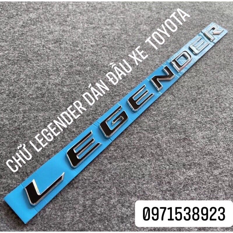 LOGO CHỮ NỔI LEGENDER HÀNG CAO CẤP DÁN XE TOYOTA FORTUNER