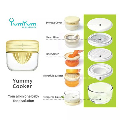 Bộ chế biến đồ ăn dặm kèm cốc nấu cháo cho bé GL1232