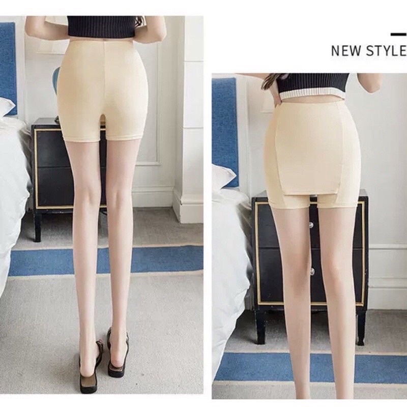 Quần mặc trong váy,QV009 quần bảo hộ thiết kế chống lộ bằng chất su lụa co giãn tốt