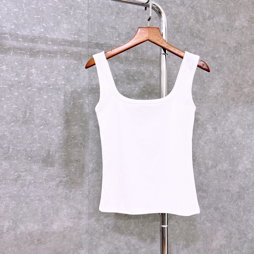 Áo ba lỗ nữ RENEE áo hai dây bản to chất cotton co giãn tôn dáng - A01