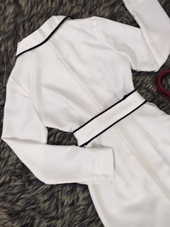 Váy cổ vest phối ren cao cấp
