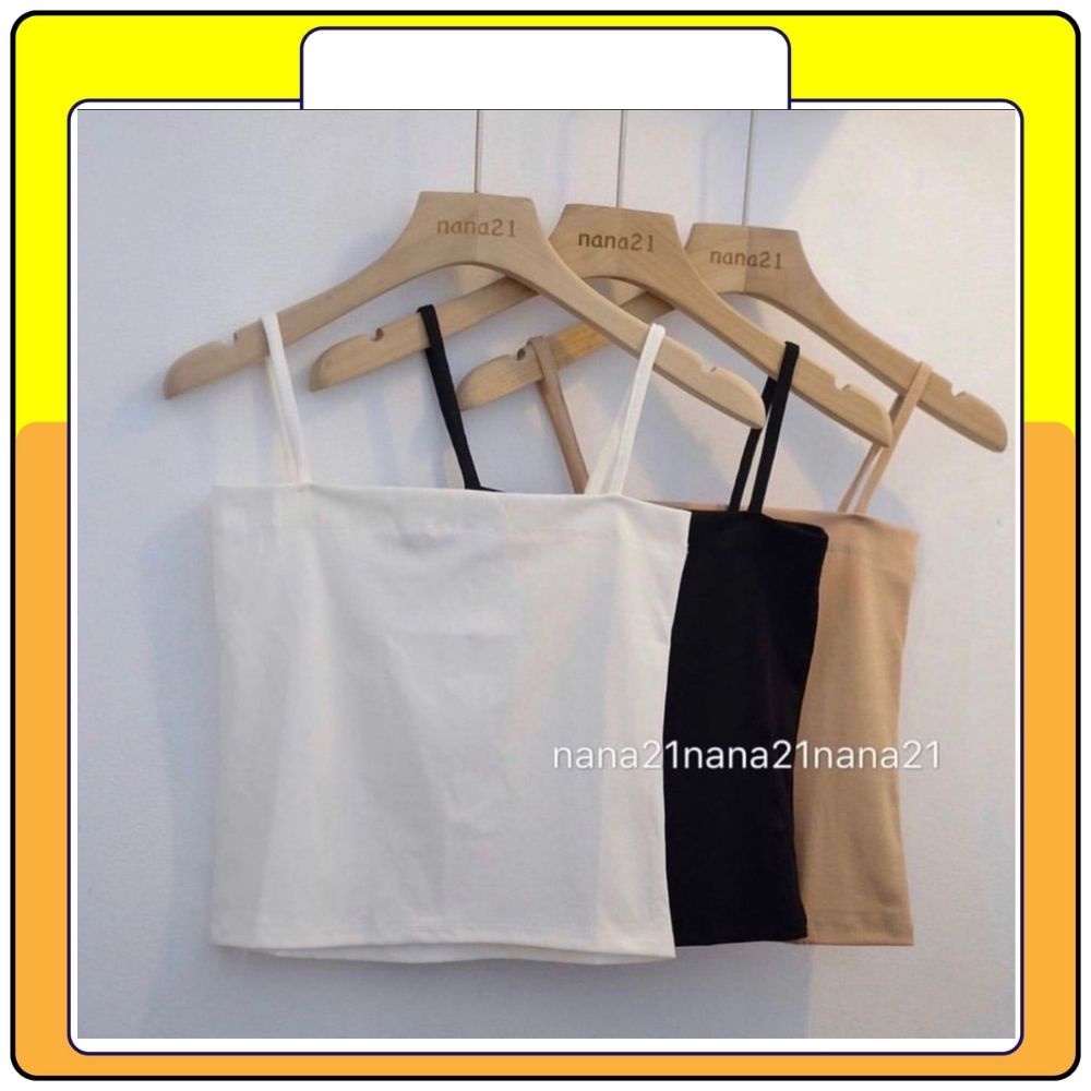 áo 2 dây vải sợi bún , áo hai dây cotton co giãn bốn chiều siêu rẻ Queenshop