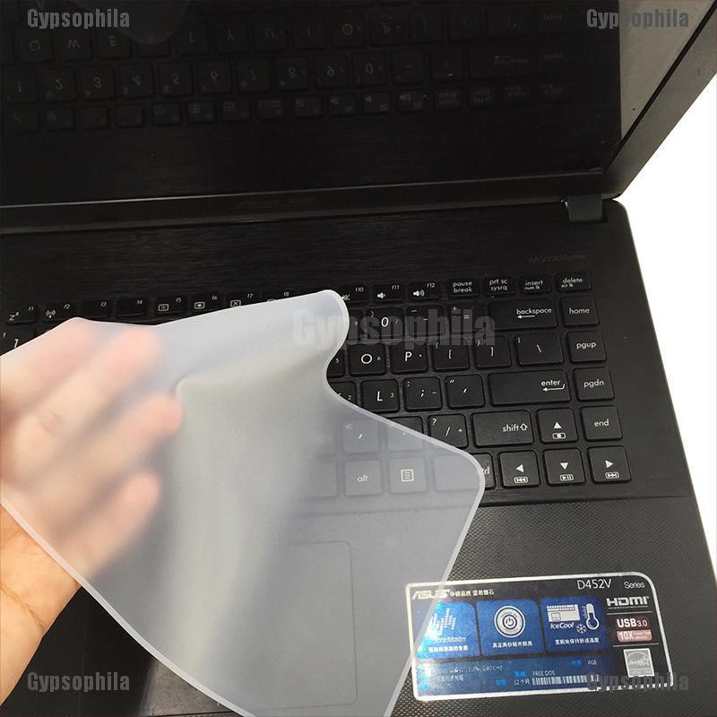 Miếng Dán Bàn Phím Bằng Silicone Trong Suốt Cho Laptop 13 14 15 17