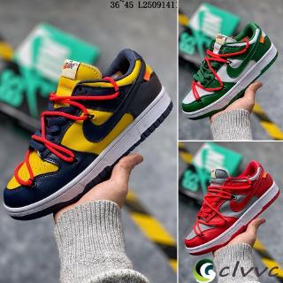clvvc. Off-White x Futura x Nike SB Dunk Dunk Series Low Top Classic Wild Casual Sneakers 36-45