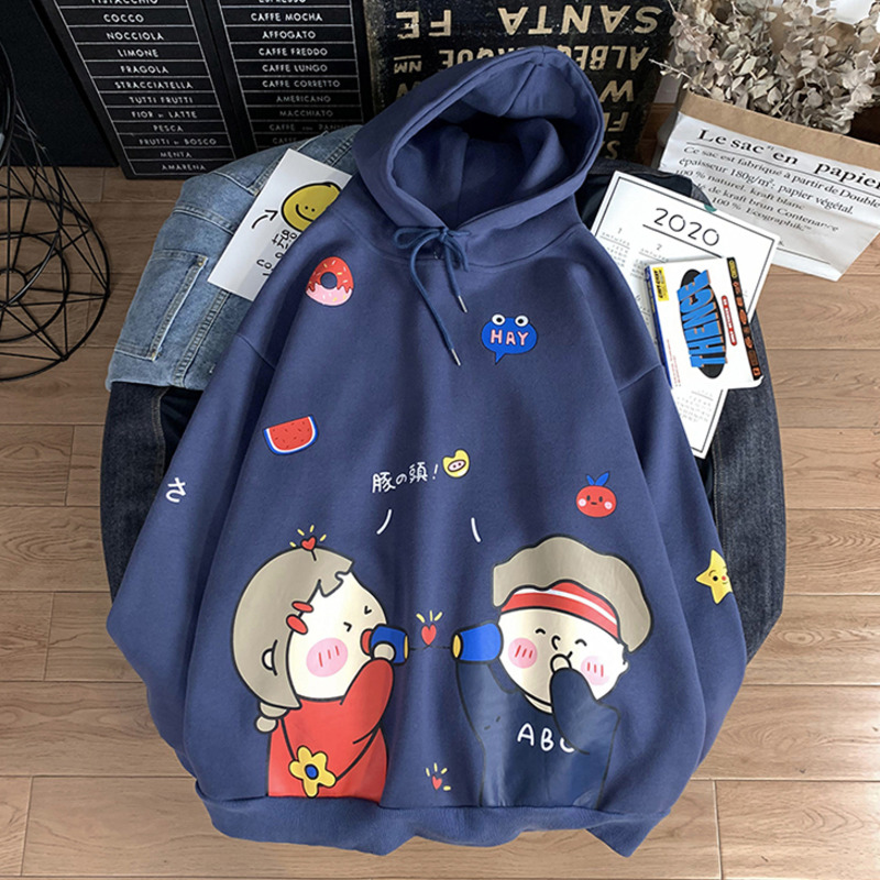 Áo Hoodie In Hình Hoạt Hình Phong Cách Hàn Quốc Cho Nam | BigBuy360 - bigbuy360.vn