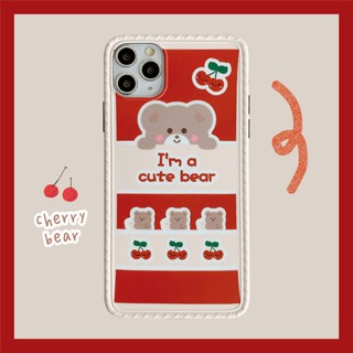 Ốp iPhone Gấu Đỏ Kèm PopSockets iPhone 7Plus/8Plus/X/Xs Max/11/11 Pro Max - ốp iphone