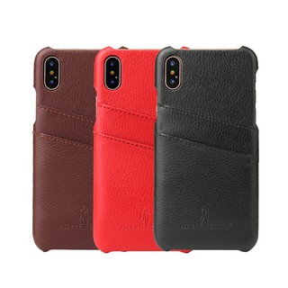 Ốp lưng da iPhone X 2 ngăn hiệu Fierree Shann