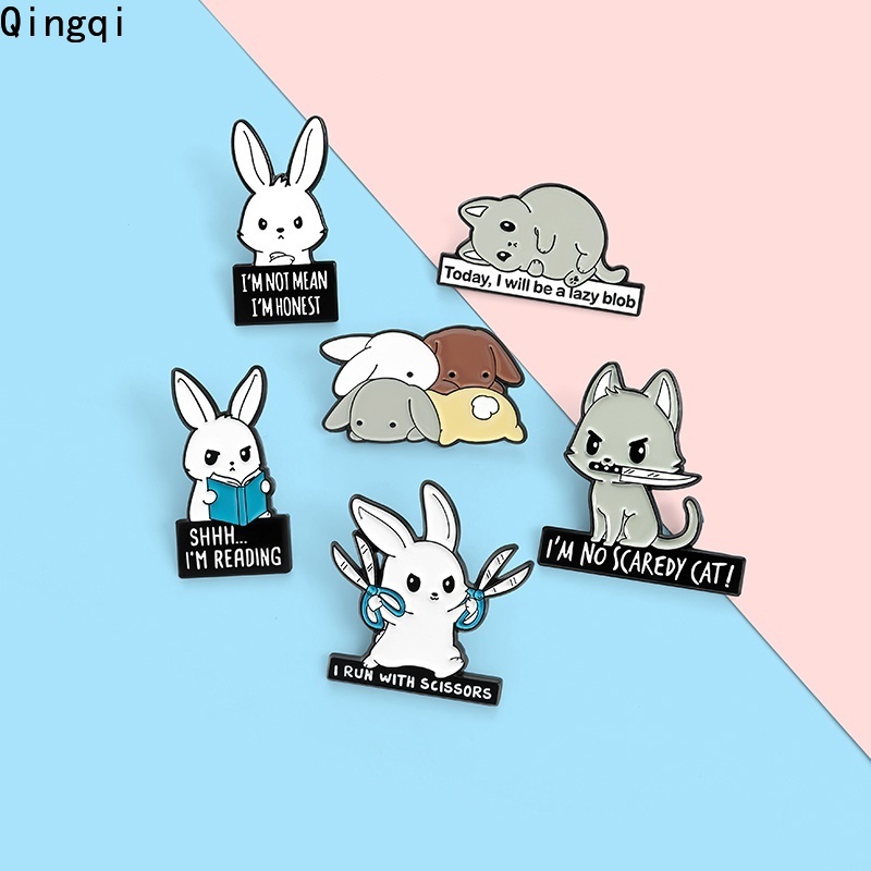 Ghim cài áo Miss Zoe họa tiết động vật hoạt hình ngộ nghĩnh tùy chọn