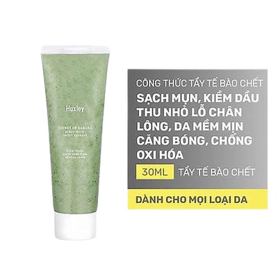 Tẩy Tế Bào Chết Huxley Scrub Mask Sweet , Mini Size 30g , Full Size 120g , Mặt Lạ Tẩy Da Chết Hàn Quốc [CHÍNH-HÃNG]