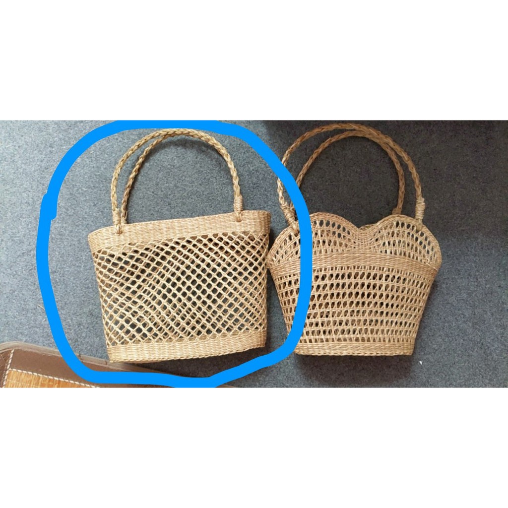 Làn cói túi cói, giỏ xách đan móc
