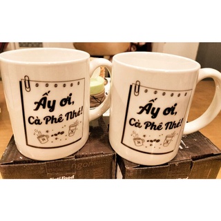 Ly sứ có quai hkm Nuti cafe
