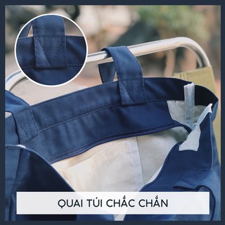 Túi vải canvas Basic Tote Bag - Cúc Craft - Trắng