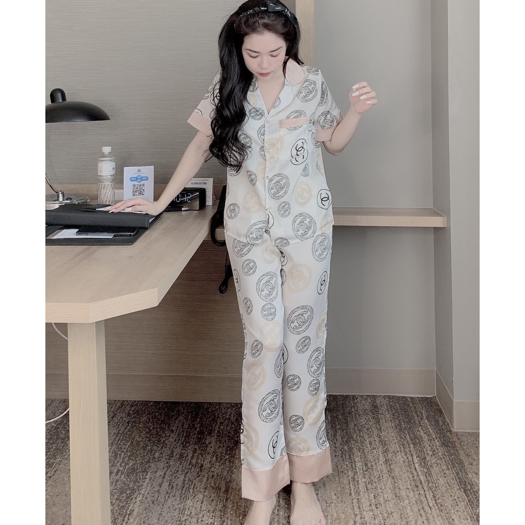 [Siêu Hot] Bộ đồ Pijama lụa💖Bộ lụa thiết kế Cộc Dài Họa tiết chất liệu mát lịm[HÀNG ĐẸP CHUẨN] [ẢNH THẬT +VIDEO]