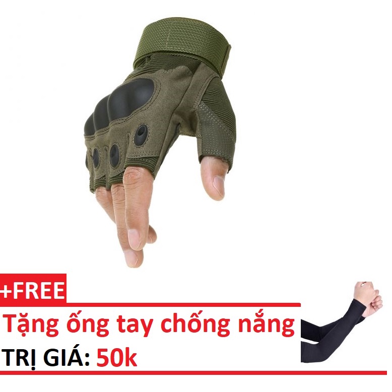 GĂNG TAY CỤT NGÓN XE MÁY đi phượt+ tặng kèm găng tay chống nắng trị giá 50k