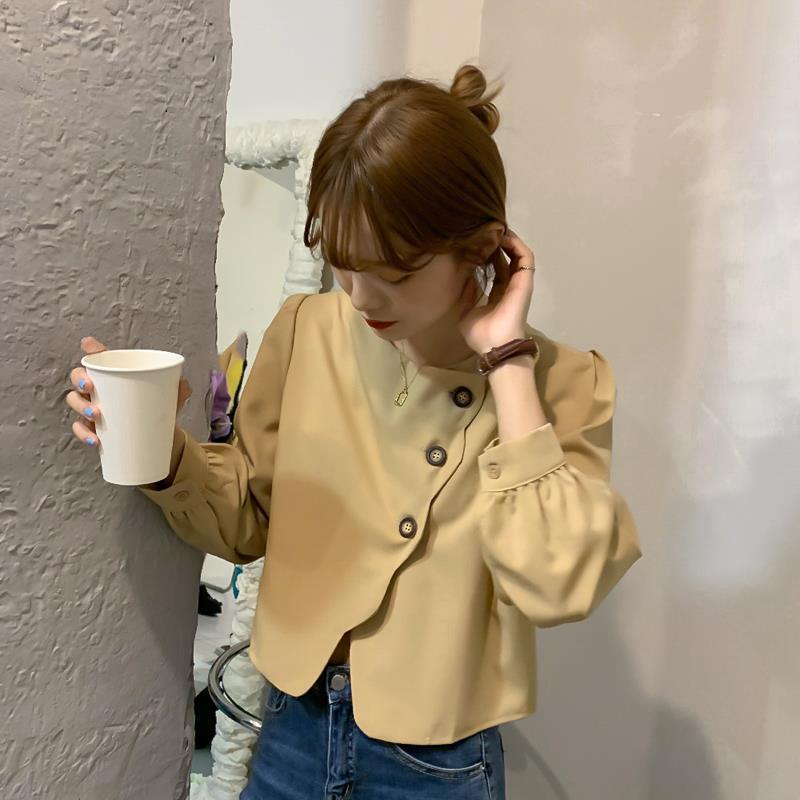 Áo Sơ Mi Tay Dài Phong Cách Mới Thời Trang Hàn Quốc Cho Nữ