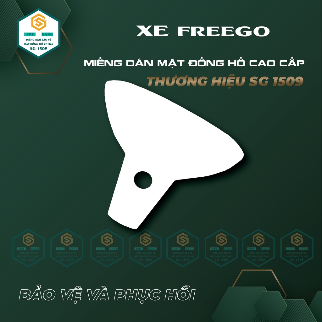 MIẾNG DÁN MẶT ĐỒNG HỒ XE YAMAHA FREEGO CHỐNG TRẦY XƯỚC GIỮ MỚI MẶT ĐỒNG HỒ, MIẾNG DÁN PPF TỪ SG1509