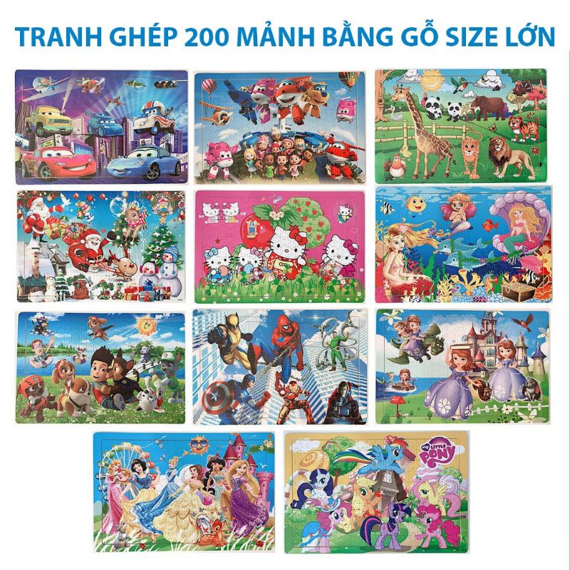 Tranh ghép 200 mảnh ghép cho bé B8