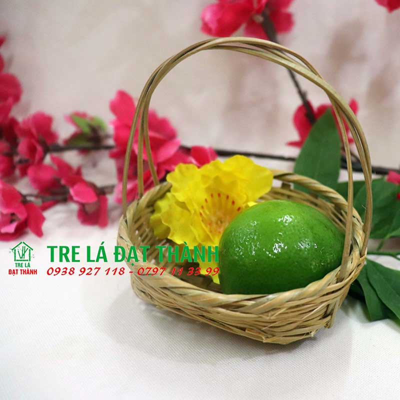 Giỏ tre, lãng cắm hoa mini- Phụ kiện chụp hình trang trí