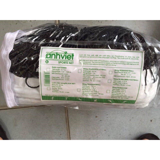Lưới bóng chuyền Anh Việt L2 ⚡ Dụng cụ bóng chuyền đạt tiêu chuẩn thi đấu