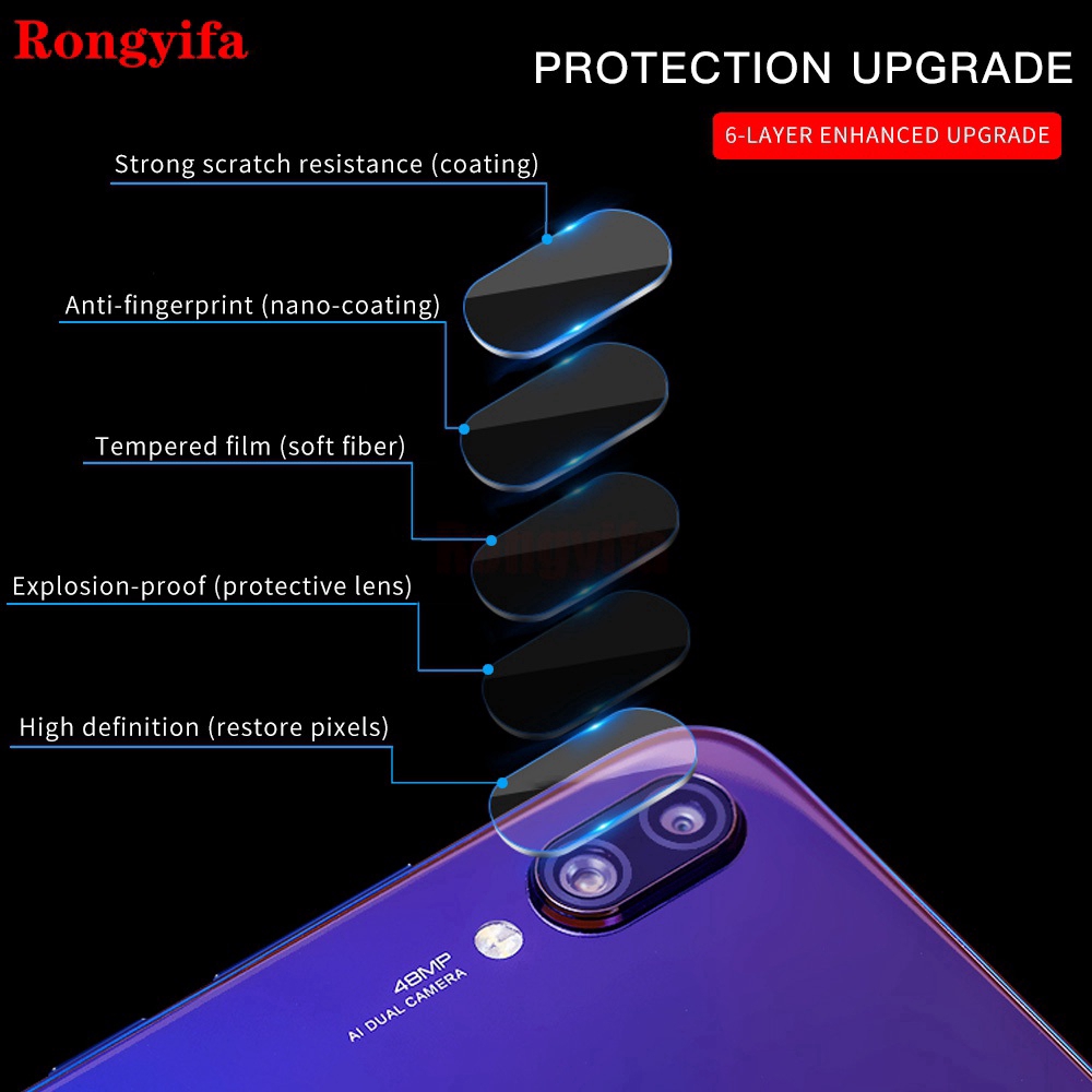 Kính cường lực bảo vệ màn hình cho camera máy Xiaomi Mi 9T Pro A2 Lite Redmi K20 7A 7 Note 7 7s 4X 6A S2 5 Plus 6