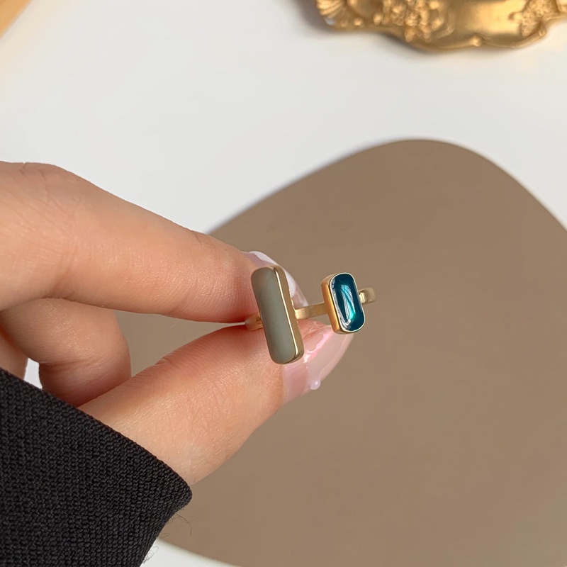 1 Nhẫn Hở Mạ Vàng Hình Giọt Nước Có Thể Điều Chỉnh Kích Thước Thời Trang Dành Cho Nữ