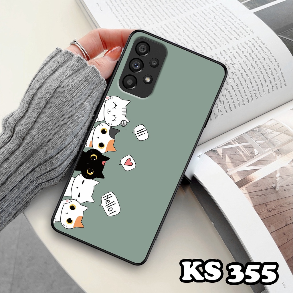 Ốp lưng Samsung A13 - A23 - A33 5G - A53 5G - A73 5G - Ốp Samsung in hình Cat&amp;Bear đáng yêu - Chất liệu TPU siêu bền