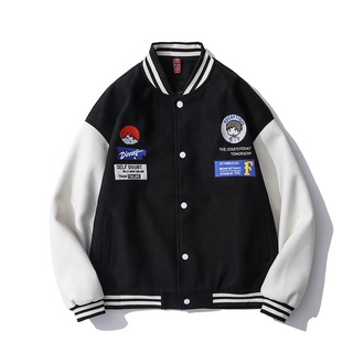 Áo Khoác Bomber Jacket Varsity Cardigan - Áo Bomber Nam Nữ Hót Trend
