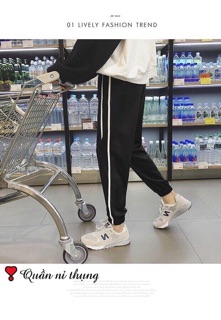 Quần jogger có 2 size nam và nữ