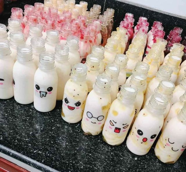 Combo 10 chai nhựa đựng sữa chua 100ml