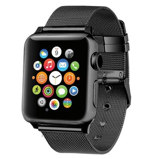Dây đeo Apple watch 1/2/3, thép đen