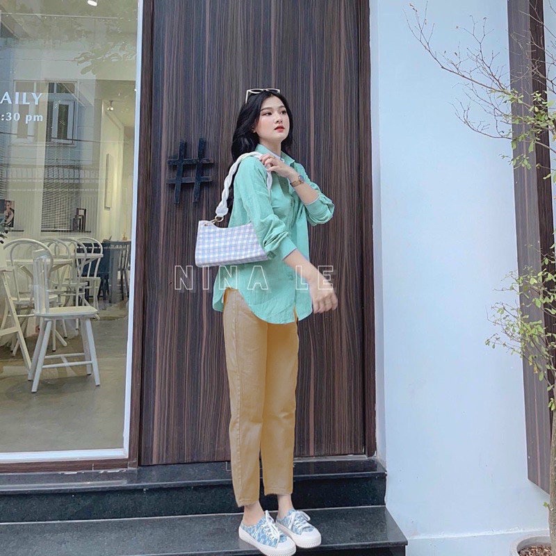 Set áo sơ mi + quần baggy TTS878
