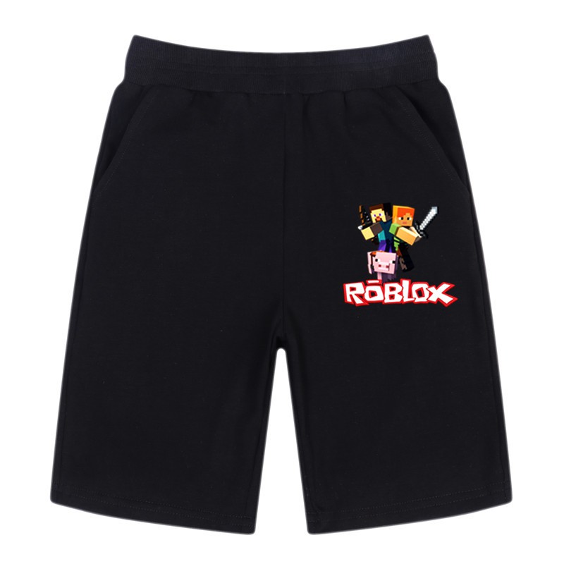 ROBLOX Quần Short Lưng Thun Thời Trang Cho Bé Trai