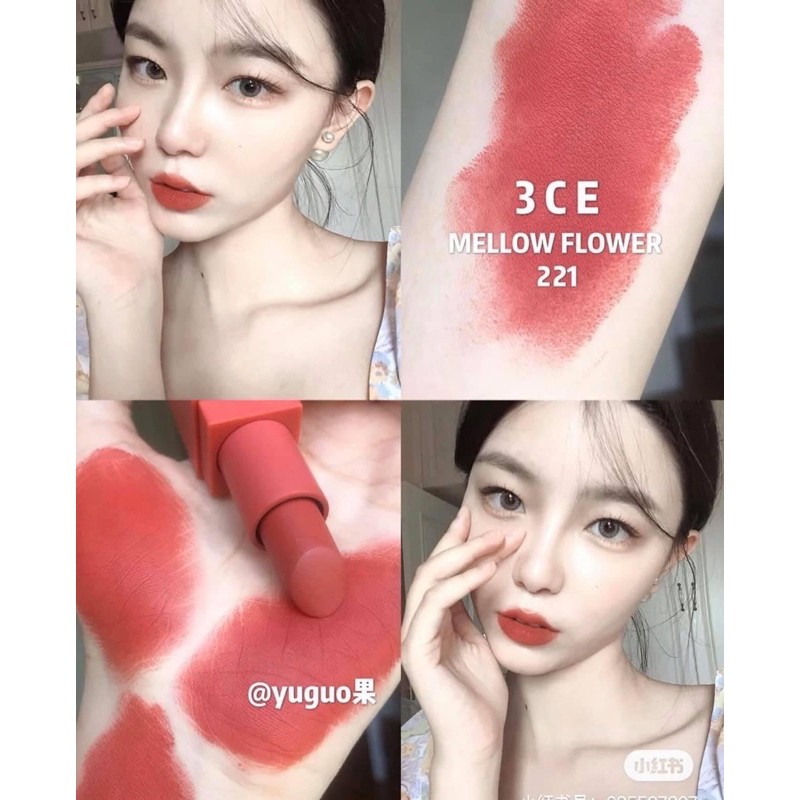 Son 3Ce 221 Mellow Flower - Trang Điểm Môi
