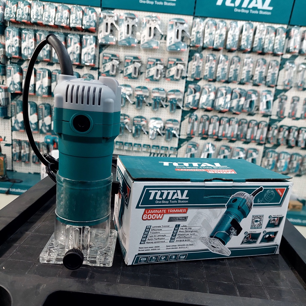 Máy phay gỗ cầm tay 600W Total TLT6001