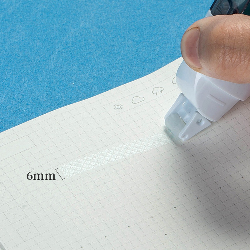 Băng Keo Hai Mặt 6mm*8m Dùng Trang Trí Sổ Tay/Nhật Ký