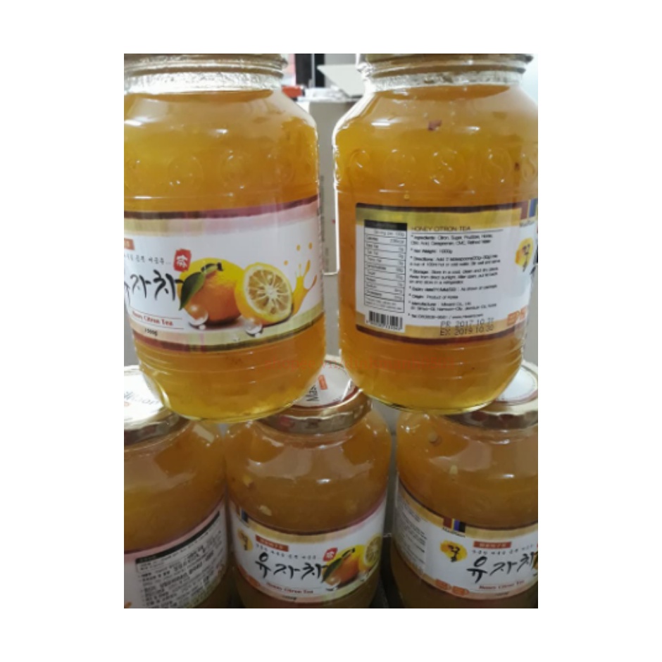 Chanh Mật Ong Hàn Quốc 1kg – Lọ Chanh Đào Vàng Hiệu Quả Tốt Cho Tiêu Hóa, Giảm Cân Nhập Khẩu Hàn Quốc 1Kg