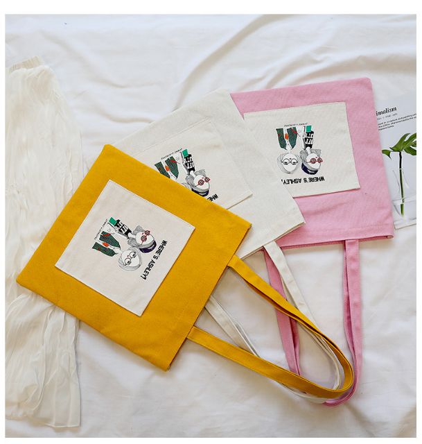 {XẢ HÀNG NGHỈ BÁN} Túi tote in hình 2 cô gái
