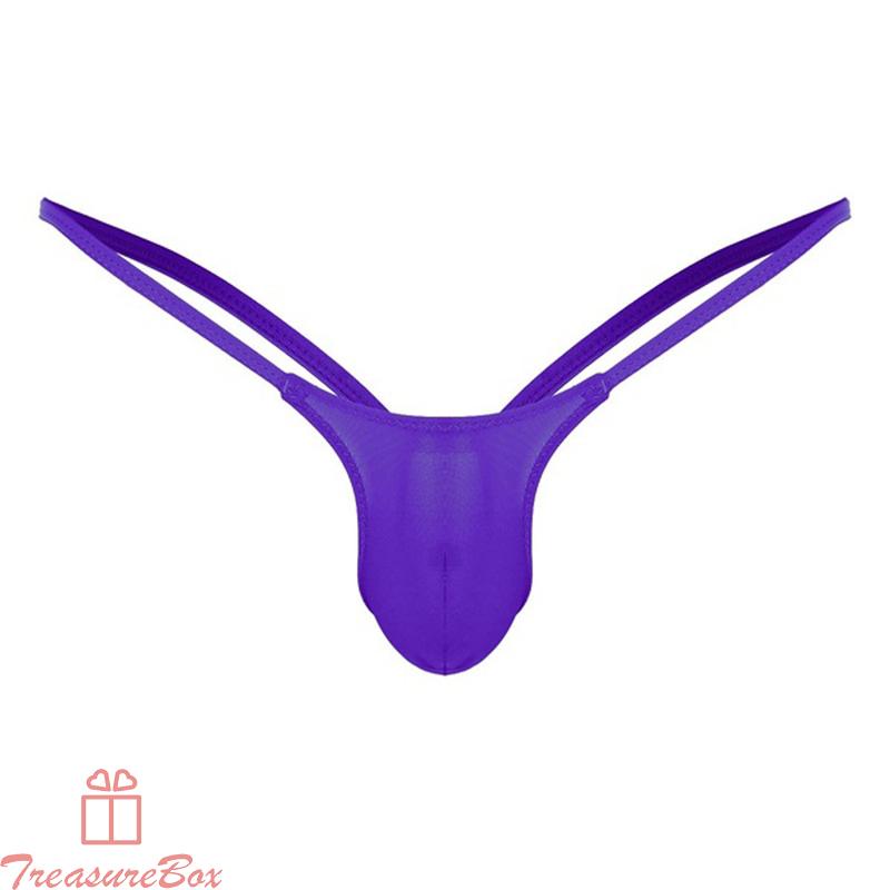 Men Underwear Solid Tanga Thongs Breathable G-strings Knickers Underpants