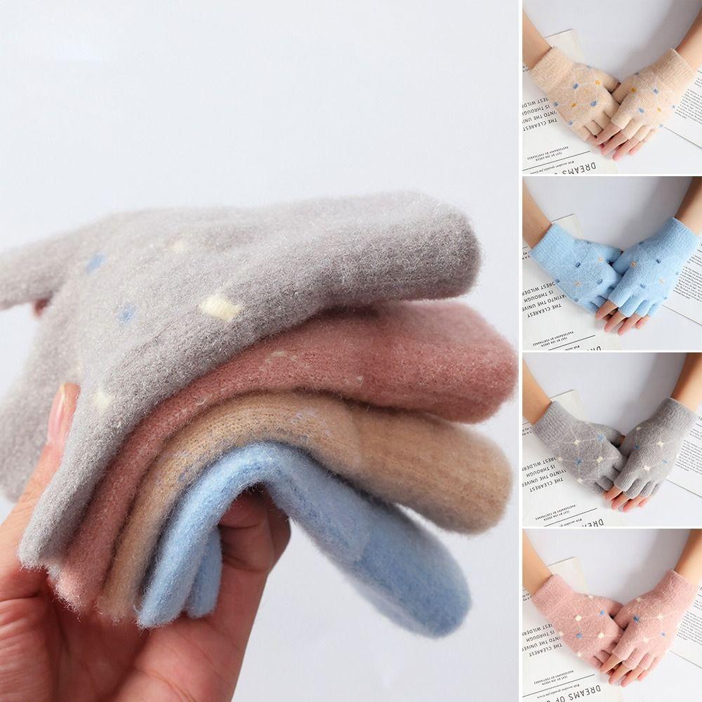 Găng Tay Dệt Kim Giữ Nhiệt Có Thể Chạm Màn Hình Cảm Ứng