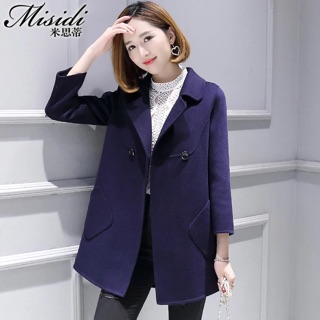 Áo dạ lông cừu ép hai mặt