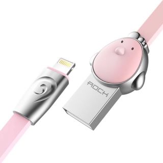 Dây cáp sạc Iphone/ IPad hình thú Cute( Hãng ROCK)