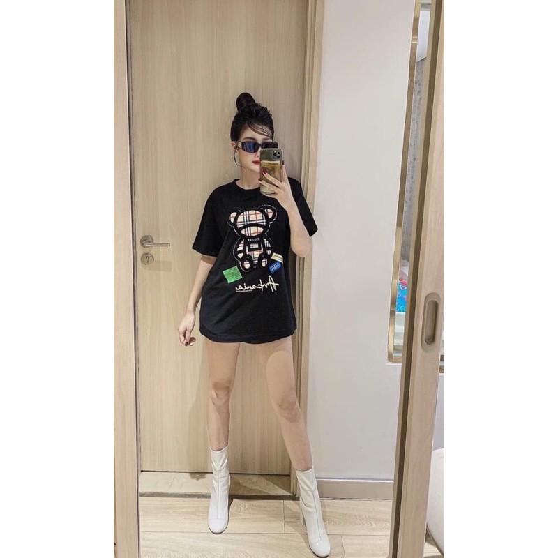 Áo Thun Nữ ❤️ Áo Phông Thêu Đắp Nổi cao cấp form dấu quần (CHẤT MÁT) (SIÊU HÓT)